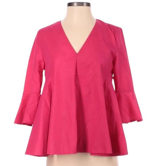 Pomander Place Pink Poplin Addie Blouse - Picture 3 of 9